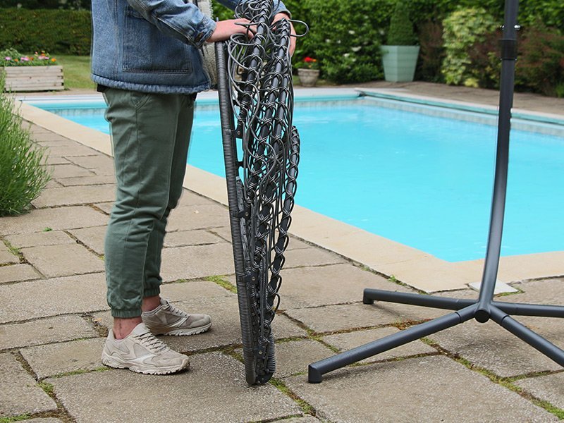 Folding cocoon chair deals